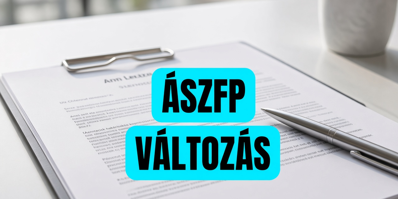 ÁSZFP Változás
